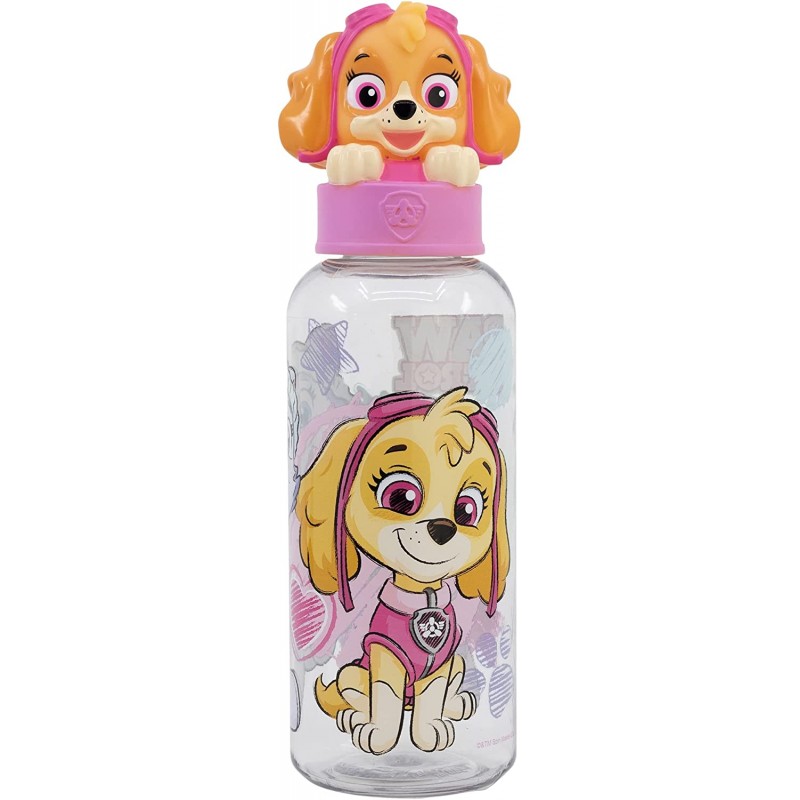 Garrafa Tampa 3D 560ML - Paw Patrol: Girl Sketch Essence Garrafa Tampa 3D 560ML - Paw Patrol: Girl Sketch Essence