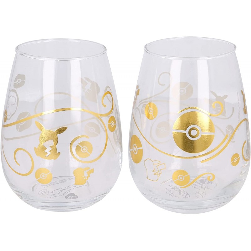 Conjunto 2 Copos de Vidro 510ML - Pok�mon Conjunto 2 Copos de Vidro 510ML - Pok�mon