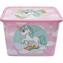 Caixa Click 23 Litros - Unicorn Rainbow