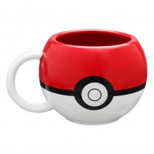 Caneca Cer�mica 3D 490ML - Pokemon: PokeBall