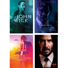 Pack Poster Cinema - John Wick (4 Filmes)