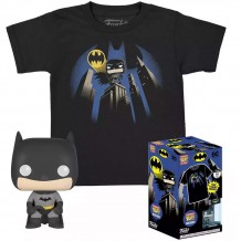 Funko Pocket - T-shirt Infantil + Funko Pop DC Comics: Batman
