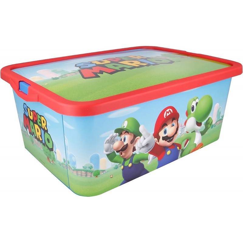 Caixa Click 13 Litros - Super Mario Caixa Click 13 Litros - Super Mario