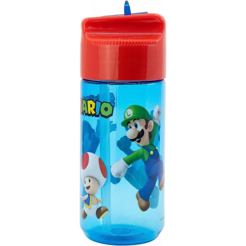 Garrafa Tritan Hidro Pequena 430ML - Super Mario & Friends Garrafa Tritan Hidro Pequena 430ML - Super Mario & Friends