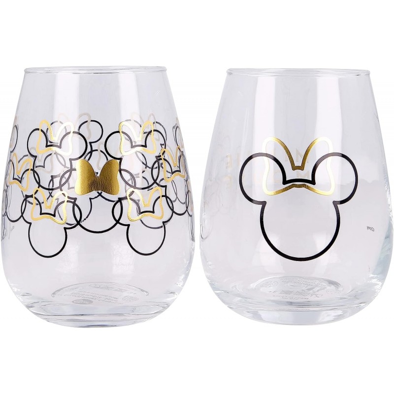 Conjunto 2 Copos de Cristal - Minnie Conjunto 2 Copos de Cristal - Minnie
