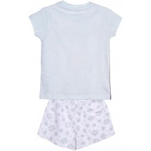 Pijama Curto Infantil - Frozen II: Light Blue (3 - 7 anos)