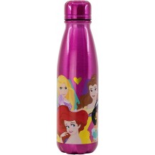 Garrafa Alumínio 600 ML - Princesas Disney
