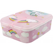Lancheira Multi Compartimentos - Unicorn Rainbow
