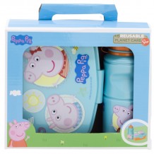 Conjunto Lancheira + Garrafa 380 ML - Peppa Pig
