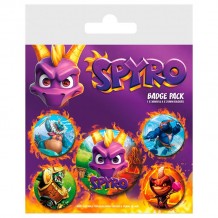 Conjunto 5 Pins - Spyro: Official Badge Set