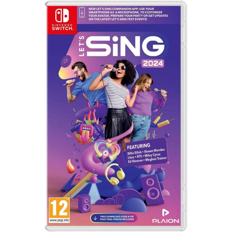 Jogo Nintendo Switch Let's Sing 2022 + 2 Microfones 