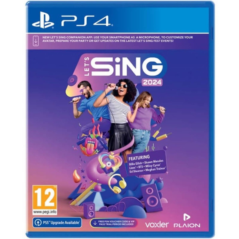Let's Sing 2024 Jogo PS4 PressStart.pt