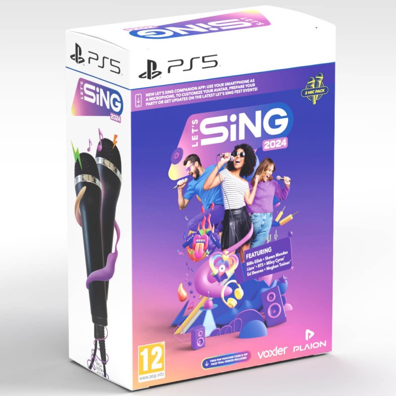 Jogo PS5 Let's Sing 2022 + 2 Microfones