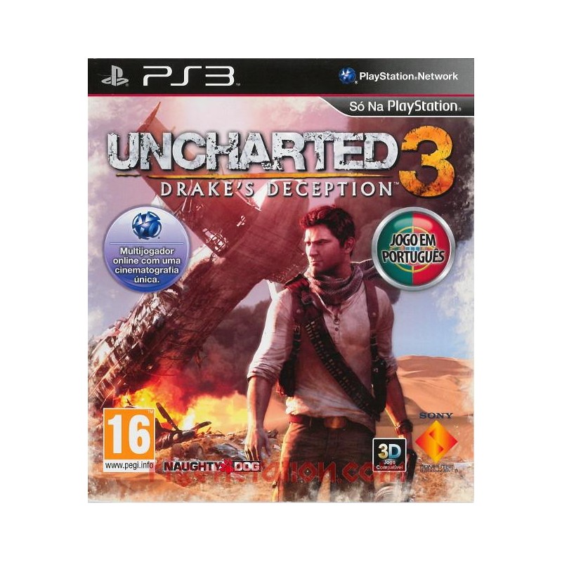 Uncharted 3: Drakes Deception, Jogo Usado PS3