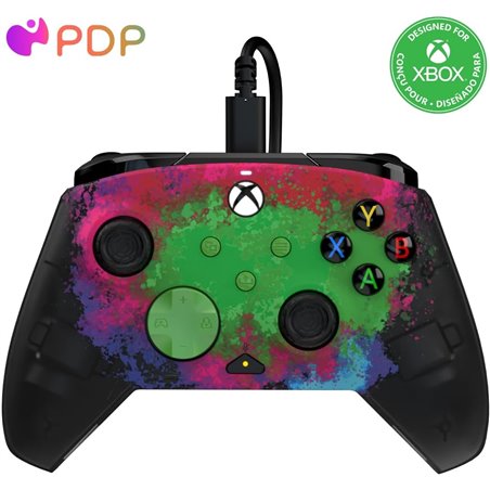 Comando Xbox Wired PDP Rematch Glow - Space Dust