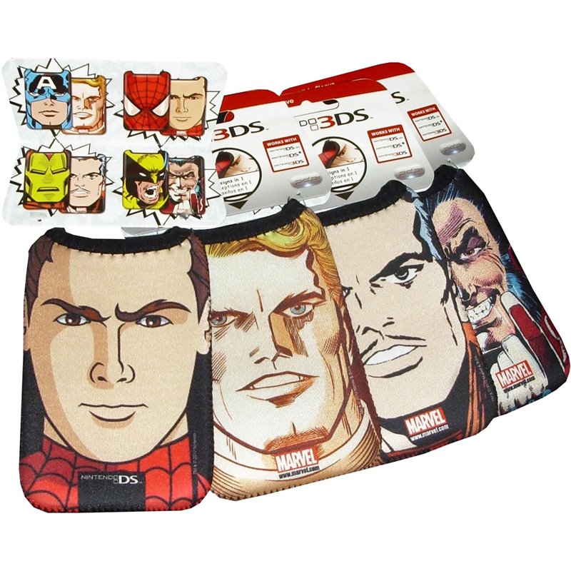 Bolsa Neoprene Nintendo 3DS Reversível - Marvel Bolsa Neoprene Nintendo 3DS Reversível - Marvel