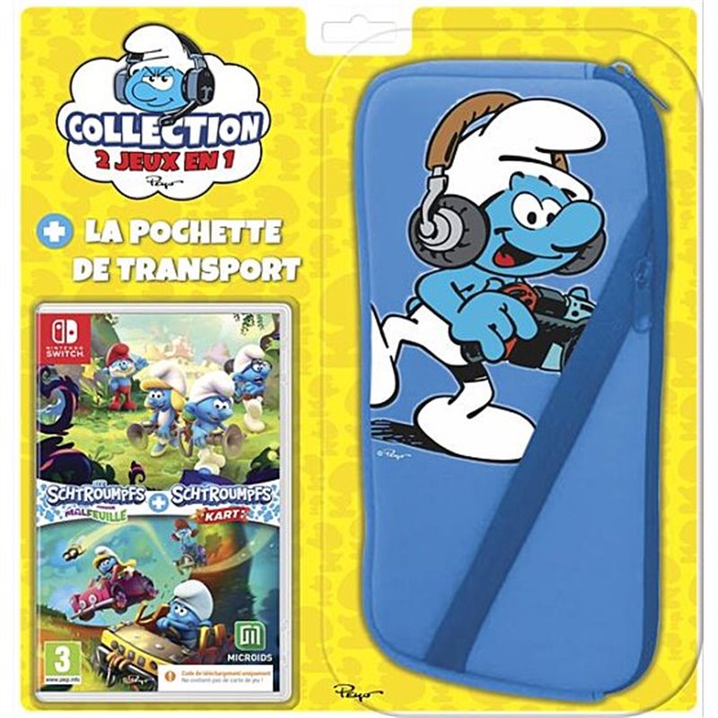 The Smurfs Bundle: Mission Vileaf + Smurf Kart + Bolsa Nintendo Switch The Smurfs Bundle: Mission Vileaf + Smurf Kart + Bolsa Nintendo Switch