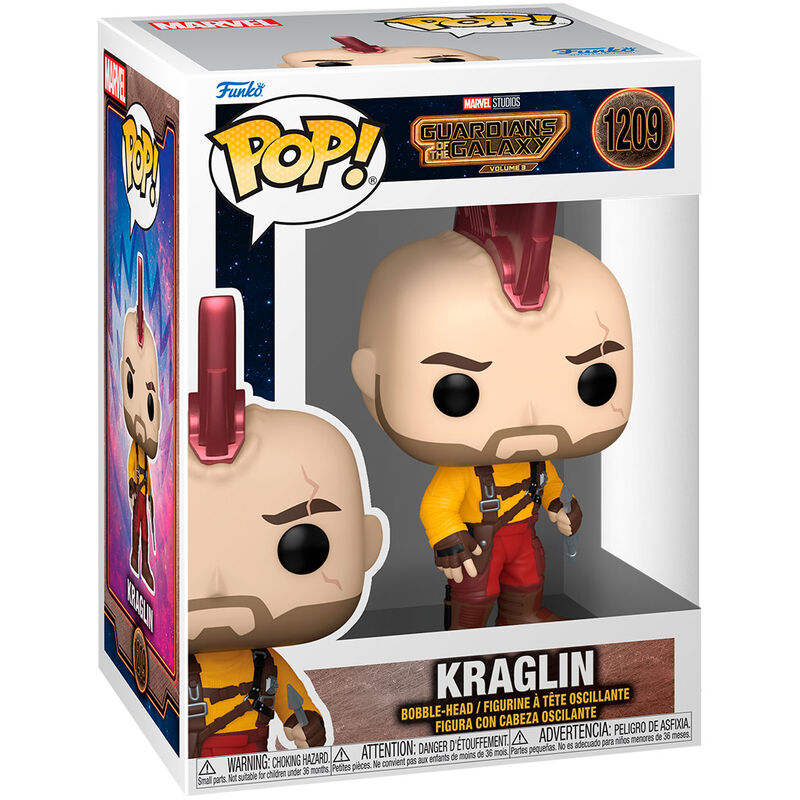 Funko Pop! Marvel: Guardians of The Galaxy Vol.3 - Kraglin 1209 Bobble-Head Vinyl Figure