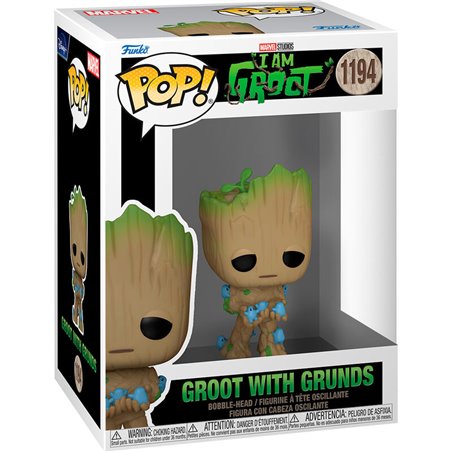 Figura Funko Pop! Marvel: I am Groot - Groot with Grunds 1194 Bobble-Head