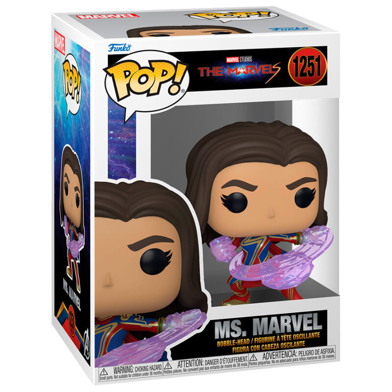 Funko Pop! The Marvels - Ms Marvel 1251 Bobble-Head Vinyl Figure