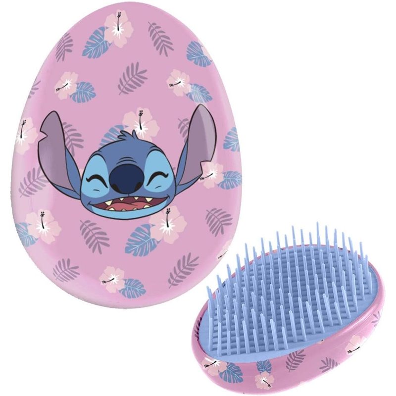 Escova de Cabelo Infantil - Disney: Stitch (Oval / Rosa) Escova de Cabelo Infantil - Disney: Stitch (Oval / Rosa)