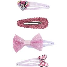 Conjunto 4 Ganchos Cabelo Infantil - Disney: Minnie