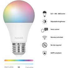 Lâmpada RGB+CCT Inteligente (Promo Pack) - Hombli Smart Bulb E27