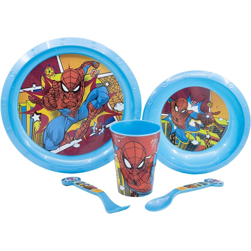 Conjunto Louça Infantil - Spiderman Arachnid Grid Conjunto Louça Infantil - Spiderman Arachnid Grid