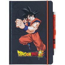 Conjunto Caderno A5 + Caneta Projetor - Dragon Ball Super: Goku