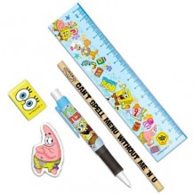 Set Papelaria Escolar - SpongeBob Square Pants