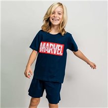 Pijama Curto Infantil - Marvel (6 - 14 anos)