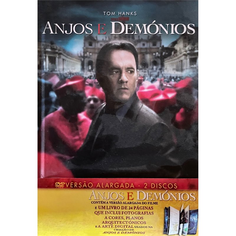 Filme DVD - Anjos e Demónios (Versão Alargada - 2 Discos + Livro)