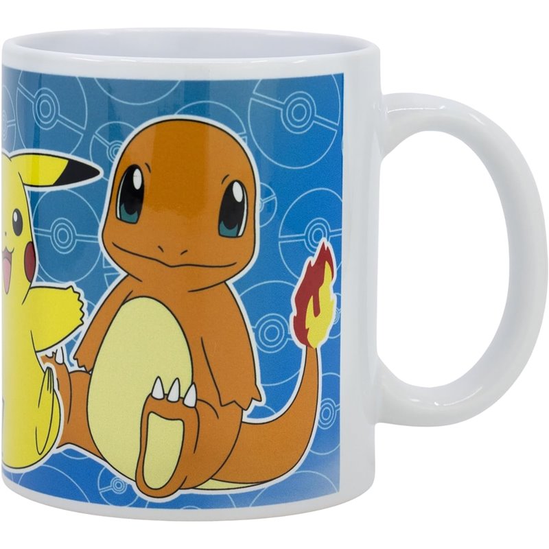 Caneca Cerâmica com Sublimação 325ml - Pokemon (Pikachu / Eevee / Charmander) Caneca Cerâmica com Sublimação 325ml - Pokemon (Pikachu / Eevee / Charmander)