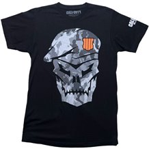 T-shirt Call of Duty Black Ops IV - Camo Skull - Preta