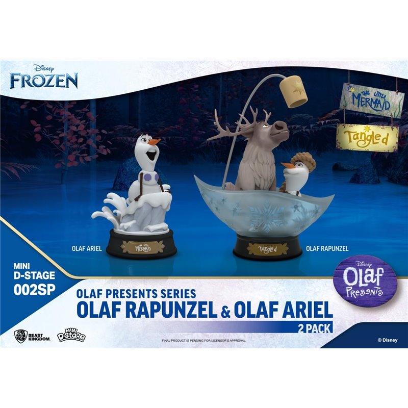 Set 2 Figuras - Olaf Presents: Olaf Rapunzel & Ariel (Mini Diorama Stage) Set 2 Figuras - Olaf Presents: Olaf Rapunzel & Ariel (Mini Diorama Stage)