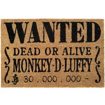 Tapete Porta - One Piece: Wanted Monkey D. Luffy