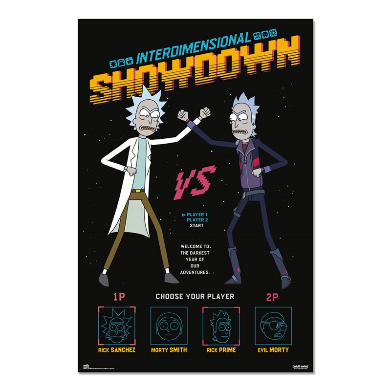 Poster Rick And Morty Interdimensional Showdown Poster Rick And Morty Interdimensional Showdown