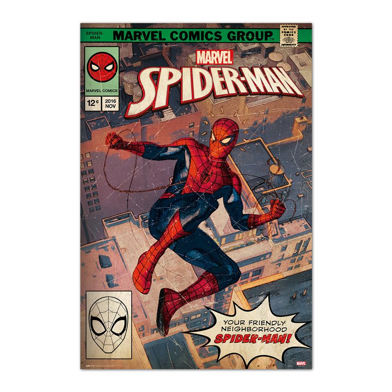 Poster Marvel Spider-Man Comic Front