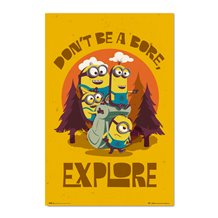 Poster Minions Don'T Be Bore, Explore