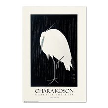 Poster Egret In The Rain