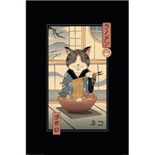 Poster Vincent Trinidad Neko Ramen Ukiyoe