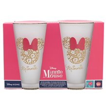 Conjunto 2 Copos Vidro 490 ML - Disney Minnie