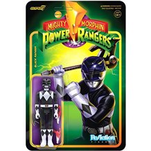 Figura Super 7 ReAction - Power Rangers Mighty Morphin: Black Ranger