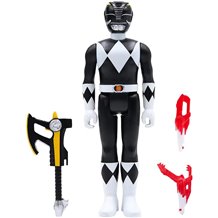 Figura Super 7 ReAction - Power Rangers Mighty Morphin: Black Ranger