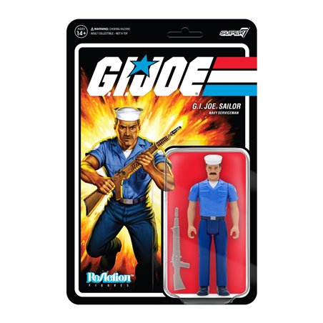 Figura Reaction Gi Joe Blueshirt Bigode Bronzeado