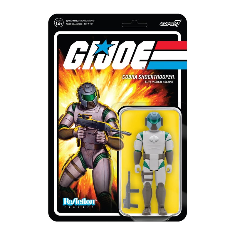 Figura Reaction Gi Joe Cobra Shocktrooper Rifle B Figura Reaction Gi Joe Cobra Shocktrooper Rifle B