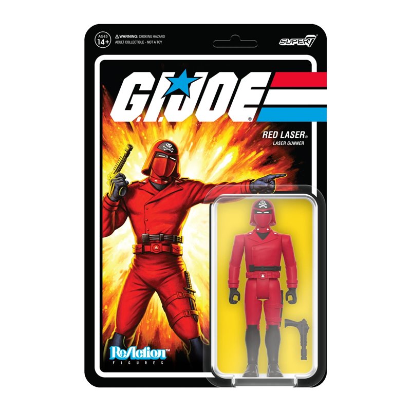 Figura Reaction Gi Joe Red Laser Figura Reaction Gi Joe Red Laser