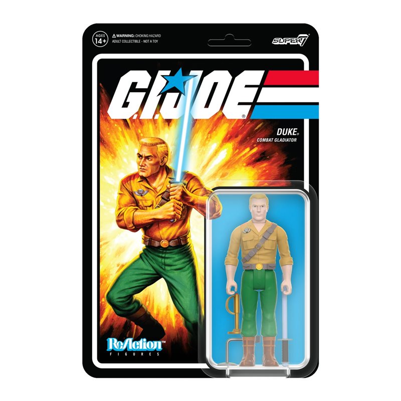 Figura Reaction Gi Joe Duke Combat Gladiator Figura Reaction Gi Joe Duke Combat Gladiator