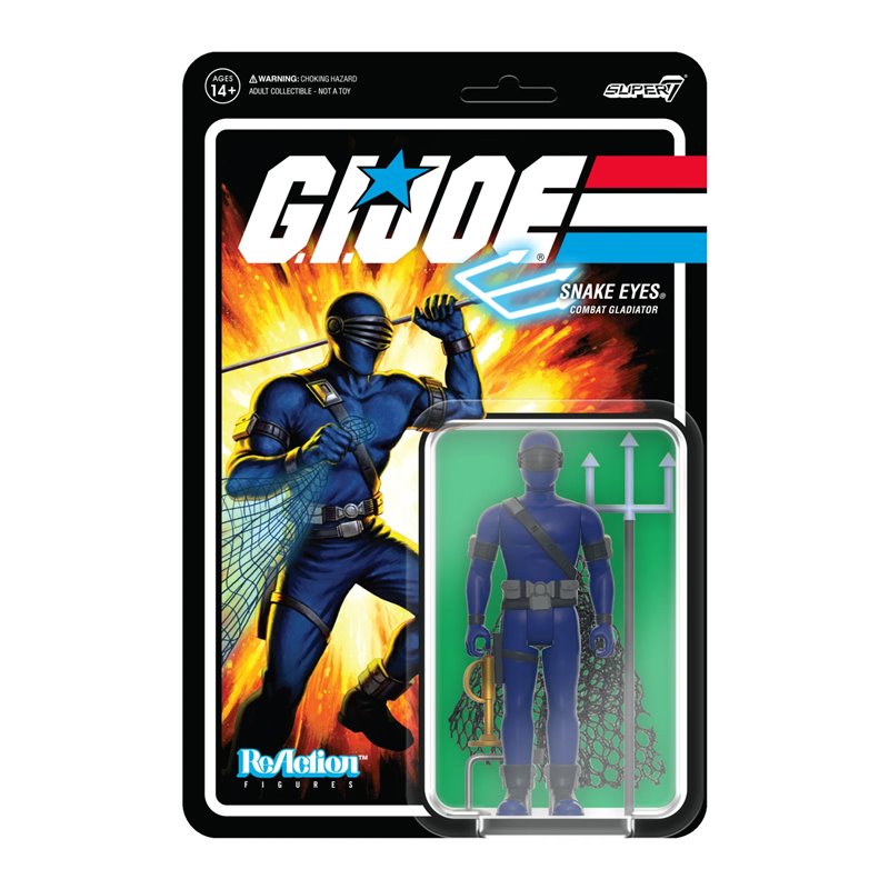 Figura Reaction Gi Joe Snake Eyes Combat Gladiator Figura Reaction Gi Joe Snake Eyes Combat Gladiator