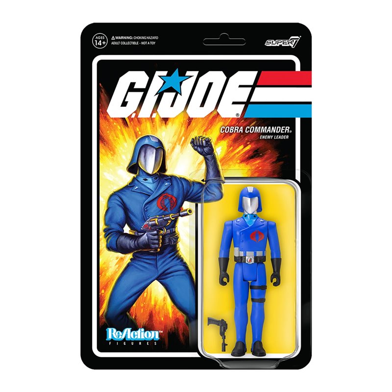 Figura Reaction Gi Joe Cobra Commander Figura Reaction Gi Joe Cobra Commander